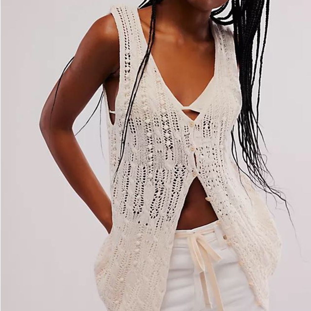 NWOT Lily tunic vest by Free People in size Small